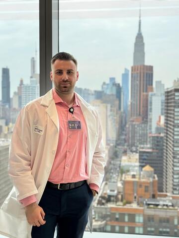 Dr. Vladislav Zhitny, an original member of the Kirk Kerkorian School of Medicine at UNLV Charter Class, in New York.