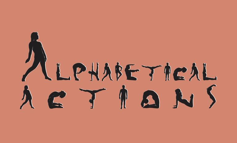 Human bodies spell out &quot;Alphabetical Actions&quot;