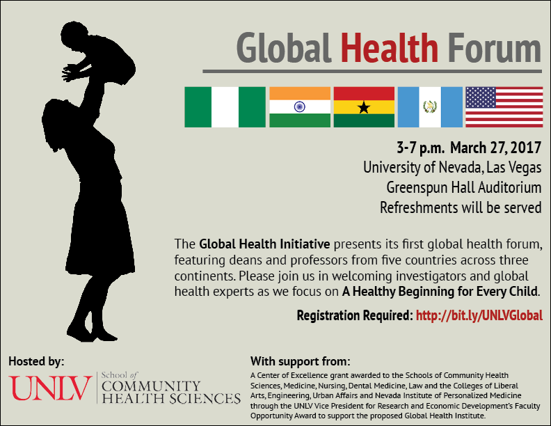 Global Health Forum | Calendar | University of Nevada, Las Vegas