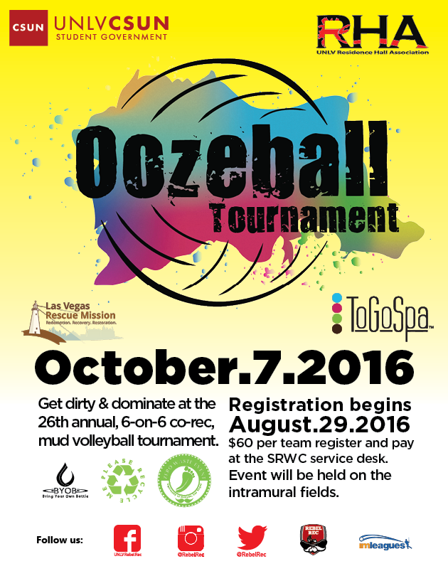 Deadline Oozeball Registration Calendar University of Nevada, Las