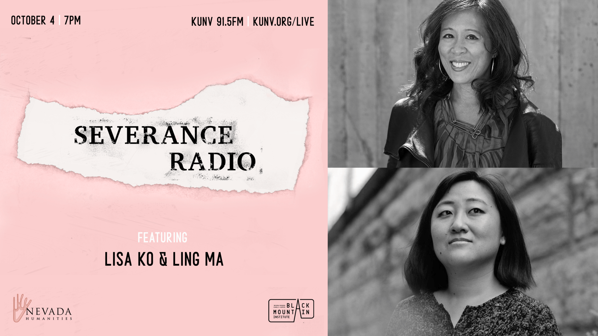 Severance Radio Featuring Lisa Ko And Ling Ma Calendar University Of Nevada Las Vegas