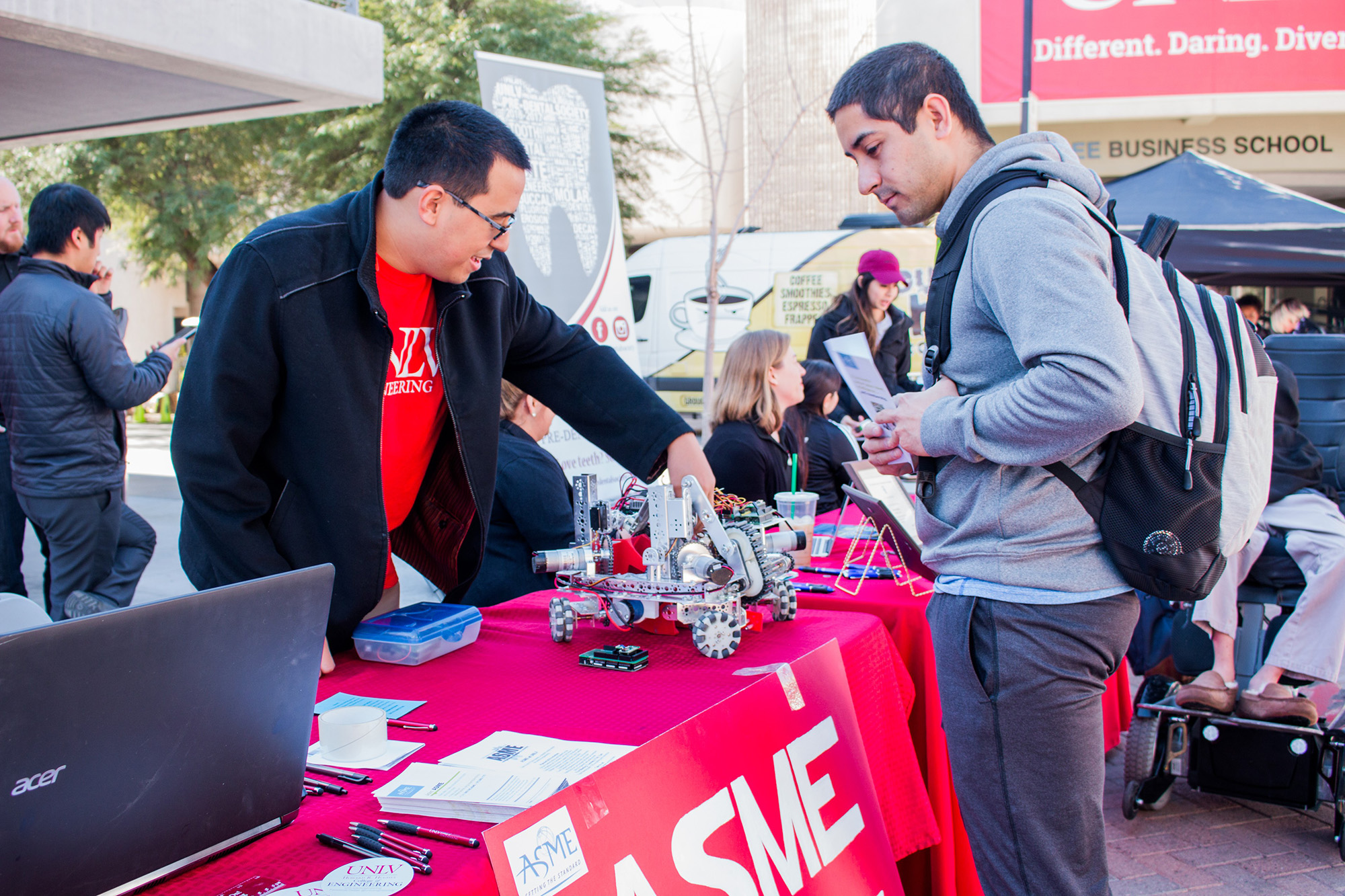 Students attending events