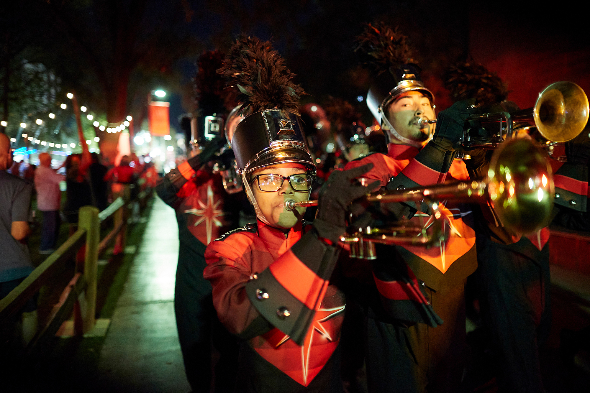 People from UNLV Band performing