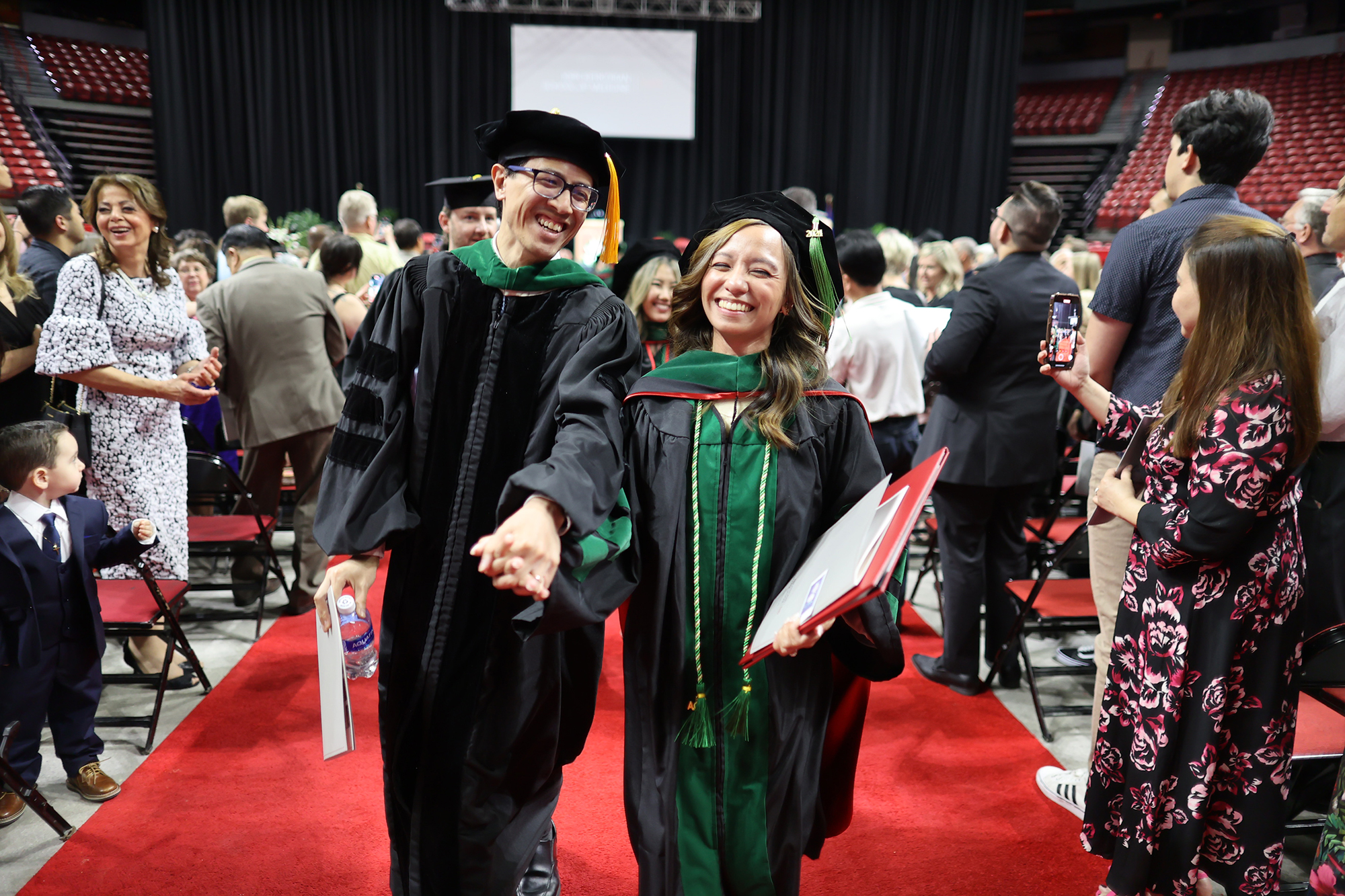 The Kirk Kerkorian School of Medicine at UNLV Class of 2024 celebrating their commencement and academic hooding ceremony.