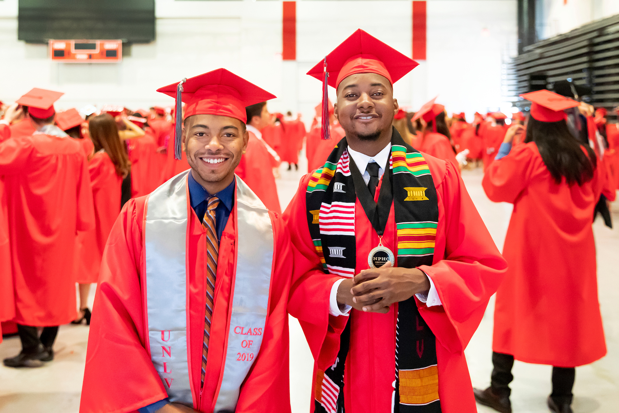 Two people from the African American Alumni Club