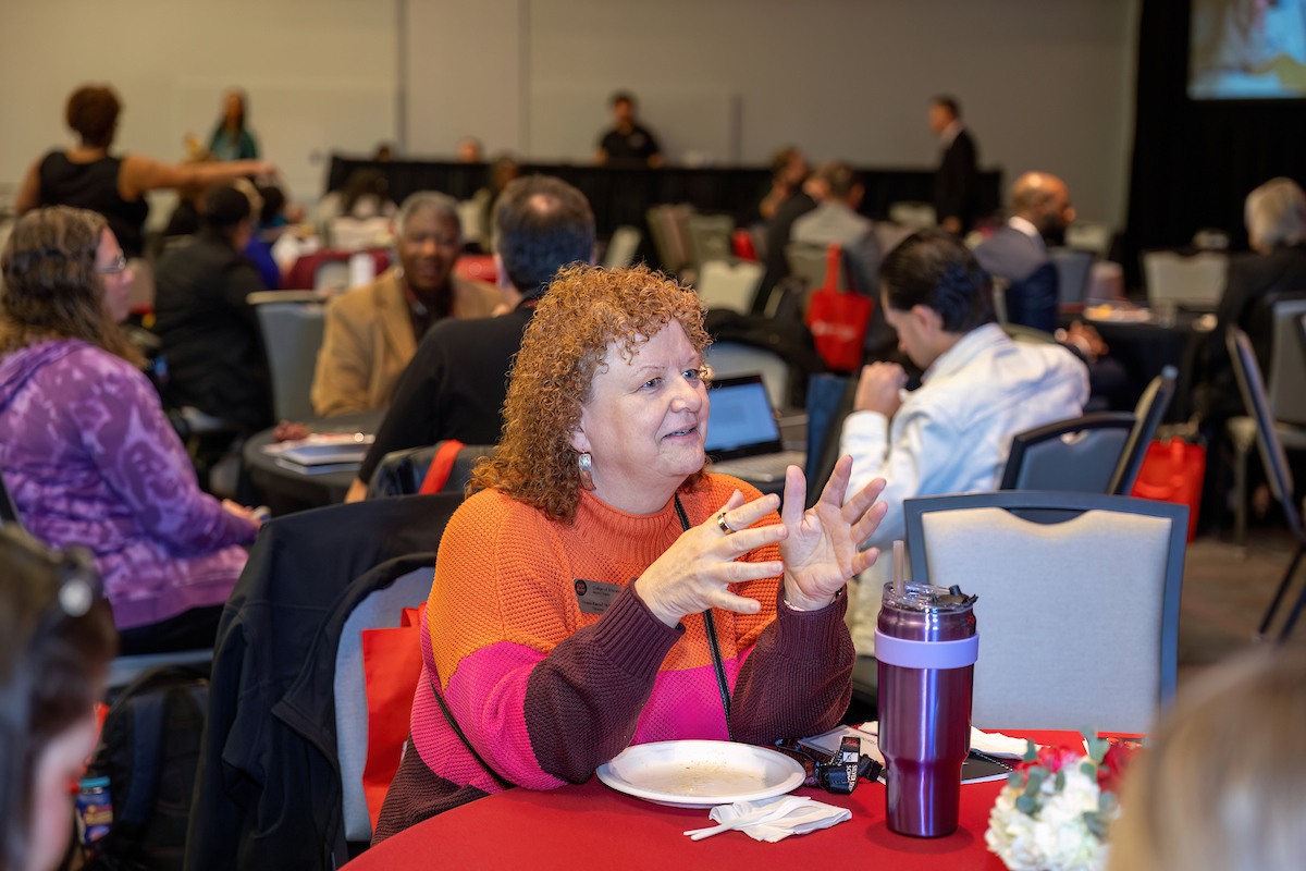 Lady at Conference