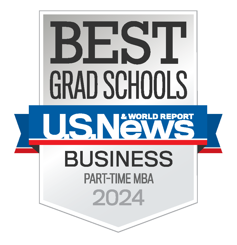 U.S. News & World Report logo for Best Grad Schools Business Part-Time M.B.A. 2024