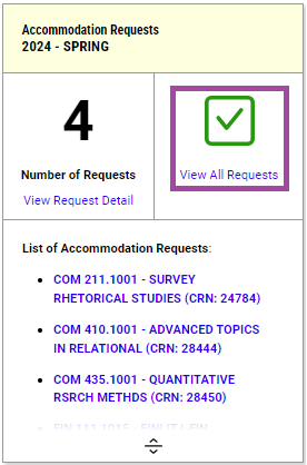 View all requests