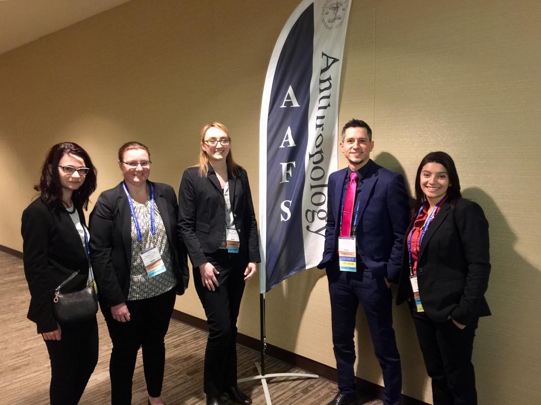 UNLV Anthropology Graduate Students, Alumni, and Faculty at the AAFS