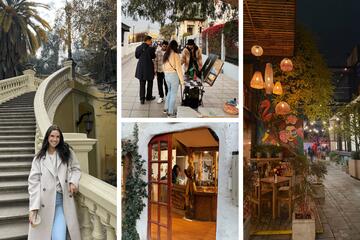 A collage of UNLV business graduate student in Chile.