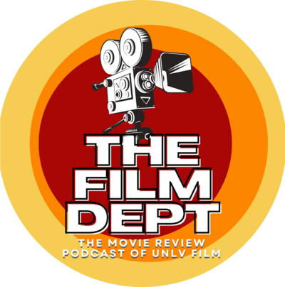 The Film Dept. Podcast Logo with old time movie camera