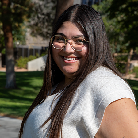 Outdoor headshot of Nicole Ouro