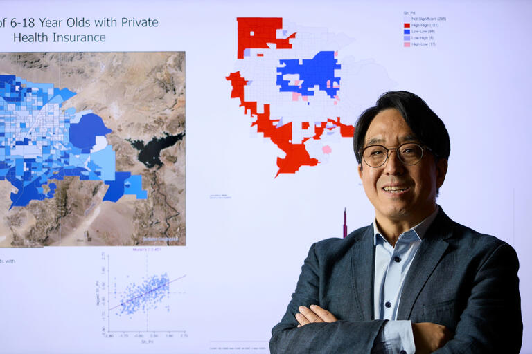 A portrait of Jaewon Lim, an associate professor of public policy.