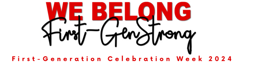 Logo for the 2024 First Generation Celebration week