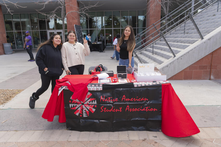 Native American Student Association table