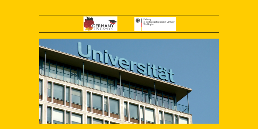 Universitat sign in German on a building