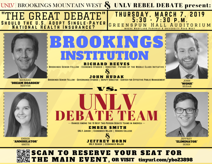 The Great Debate 2019 Brookings V Unlv Debate Team Calendar